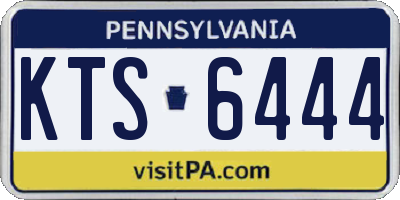 PA license plate KTS6444