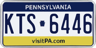 PA license plate KTS6446