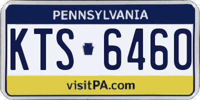 PA license plate KTS6460