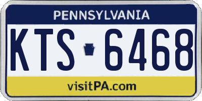 PA license plate KTS6468