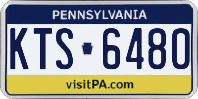 PA license plate KTS6480