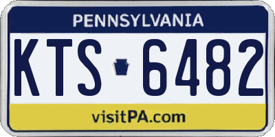 PA license plate KTS6482