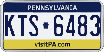 PA license plate KTS6483
