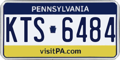 PA license plate KTS6484