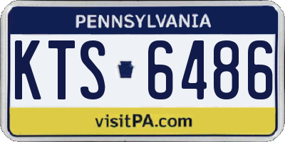 PA license plate KTS6486