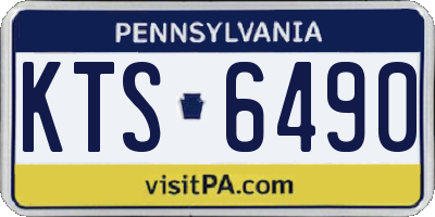 PA license plate KTS6490