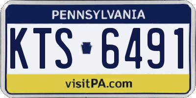 PA license plate KTS6491