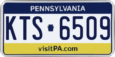 PA license plate KTS6509