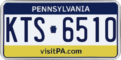 PA license plate KTS6510