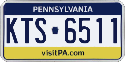 PA license plate KTS6511