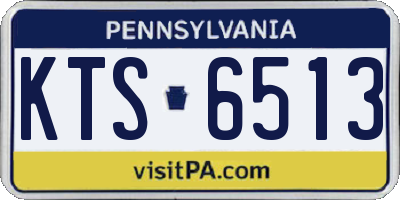 PA license plate KTS6513