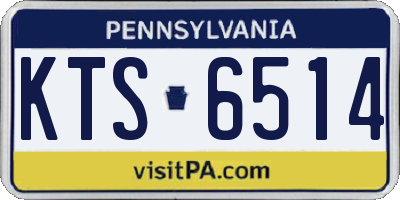 PA license plate KTS6514