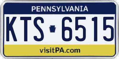 PA license plate KTS6515