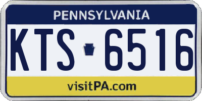 PA license plate KTS6516