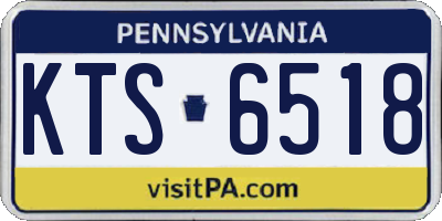 PA license plate KTS6518