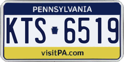 PA license plate KTS6519