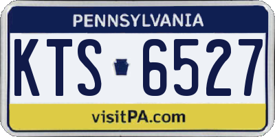PA license plate KTS6527