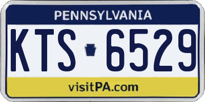 PA license plate KTS6529