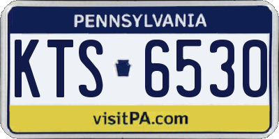 PA license plate KTS6530