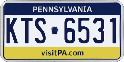 PA license plate KTS6531