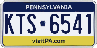 PA license plate KTS6541