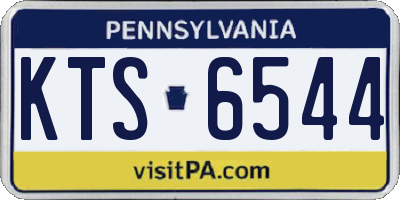 PA license plate KTS6544