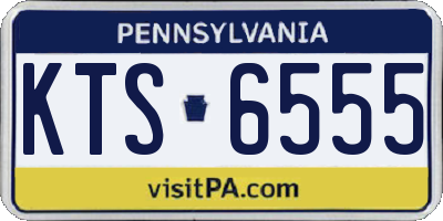 PA license plate KTS6555