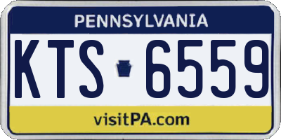 PA license plate KTS6559