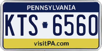 PA license plate KTS6560