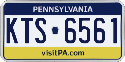 PA license plate KTS6561