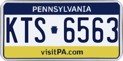 PA license plate KTS6563