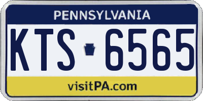 PA license plate KTS6565