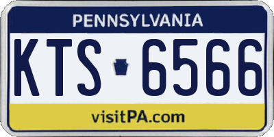 PA license plate KTS6566
