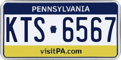 PA license plate KTS6567