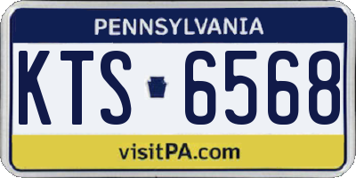 PA license plate KTS6568