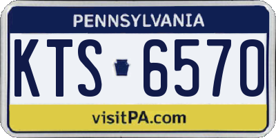 PA license plate KTS6570