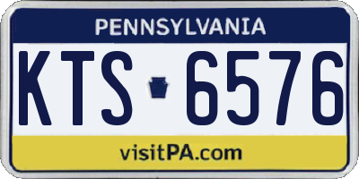 PA license plate KTS6576