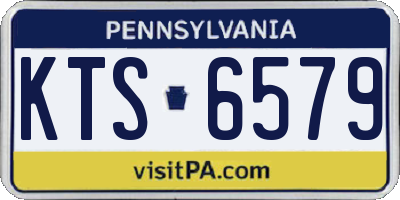 PA license plate KTS6579