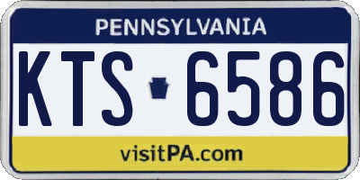 PA license plate KTS6586