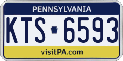 PA license plate KTS6593