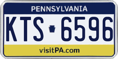 PA license plate KTS6596