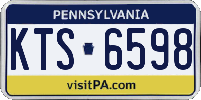 PA license plate KTS6598