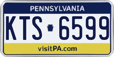PA license plate KTS6599
