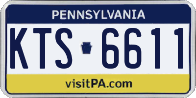 PA license plate KTS6611