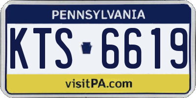 PA license plate KTS6619