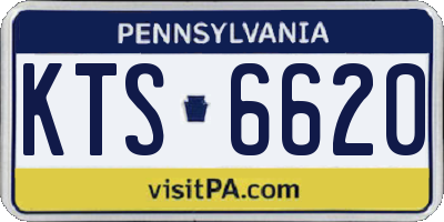 PA license plate KTS6620