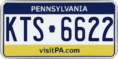 PA license plate KTS6622