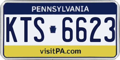 PA license plate KTS6623