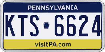 PA license plate KTS6624