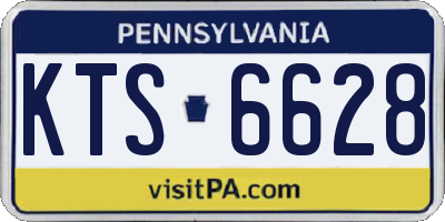 PA license plate KTS6628